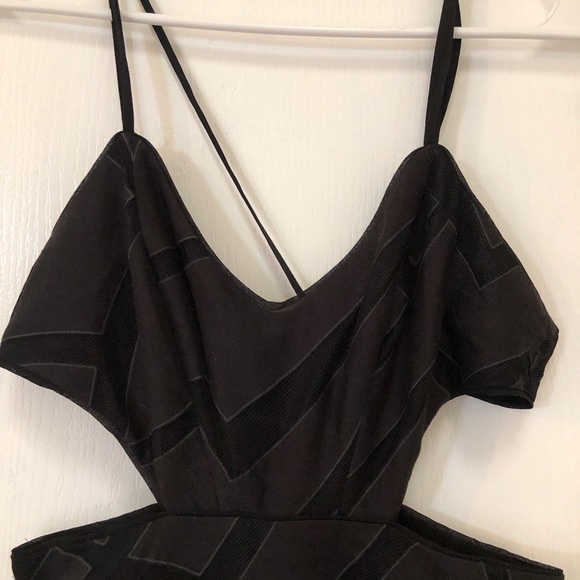 Silence + Noise Floor Length Black Dress - Picture 5 of 7